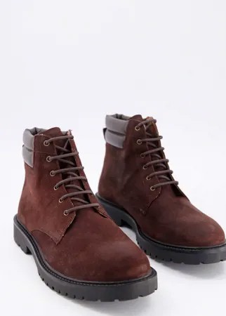 Походные ботинки воскового коричневого цвета H by Hudson-Коричневый цвет