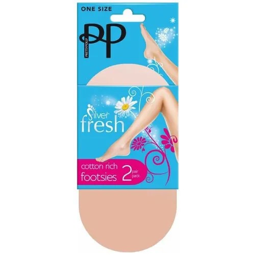 Женские подследники Pretty Polly укороченные, размер M-L, бежевый