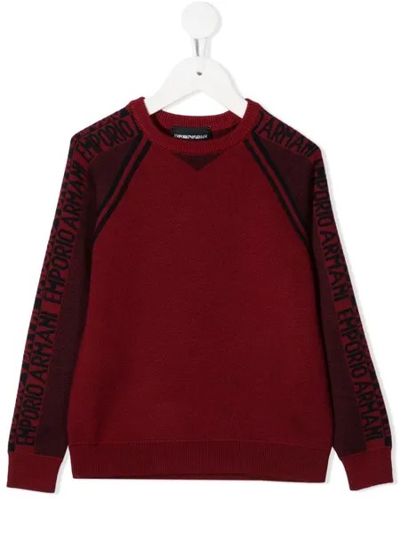 Emporio Armani Kids джемпер с логотипом и длинными рукавами