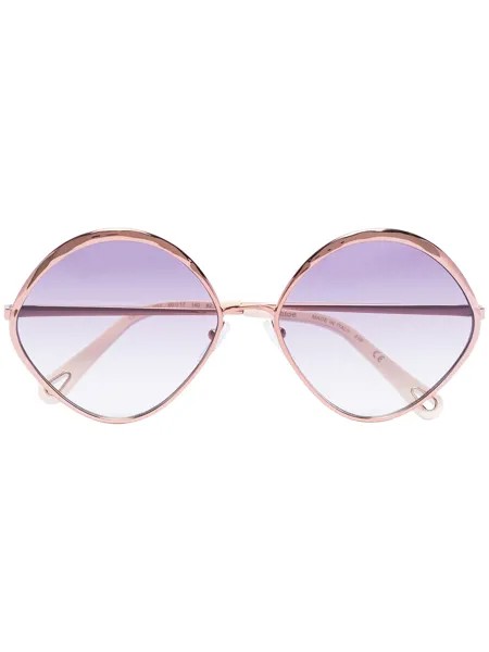Chloé Eyewear солнцезащитные очки в овальной оправе