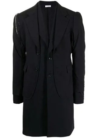 Comme Des Garçons Homme Plus деконструированное пальто строгого кроя