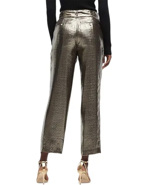 Брюки Derek Lam 10 Crosby Persis Utility Trousers, цвет Black/Gold