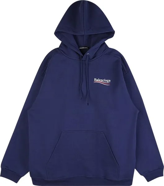 Худи Balenciaga Political Campaign Hoodie 'Navy', синий