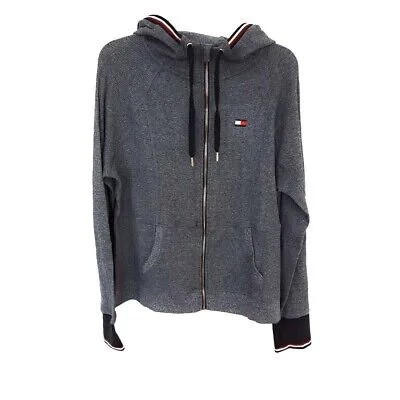 Tommy Hilfiger Waffle Knit Hoodie на молнии, серый, XX-Large