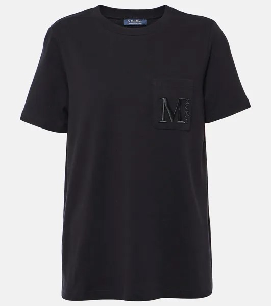 Футболка Madera из хлопкового джерси 'S Max Mara, черный