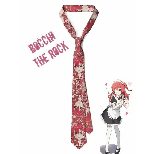 Галстук Икуё Кита из аниме Одинокий рокер! / Bocchi the Rock! цвет: красный