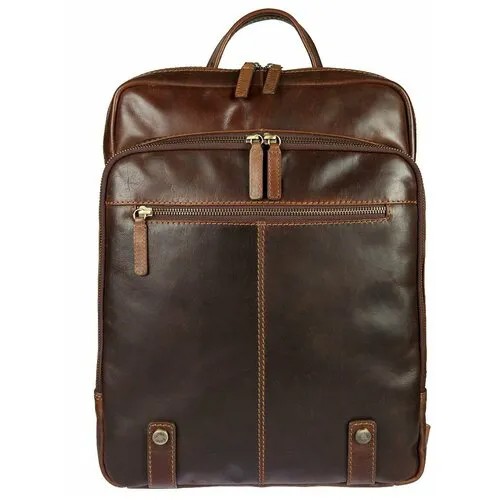 Мужской кожаный рюкзак Gianni Conti 1222335 dark brown