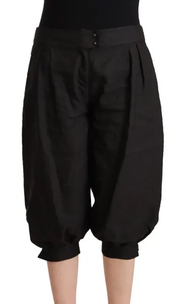 Укороченные брюки-шаровары GF FERRE, черные женские брюки из вискозы IT44/US10/L $250