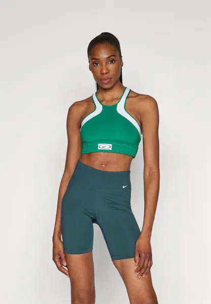 Спортивный бюстгальтер средней поддержки Nike, цвет malachite white