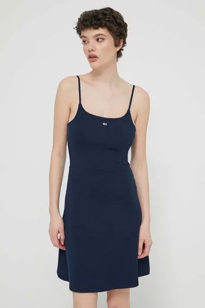 Платье Tommy Jeans, темно-синий