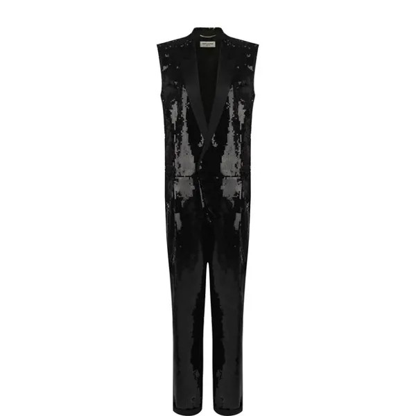 Комбинезон с отделкой пайетками Saint Laurent