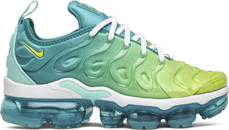 Кроссовки Nike Wmns Air VaporMax Plus 'Lemon Lime', бирюзовый