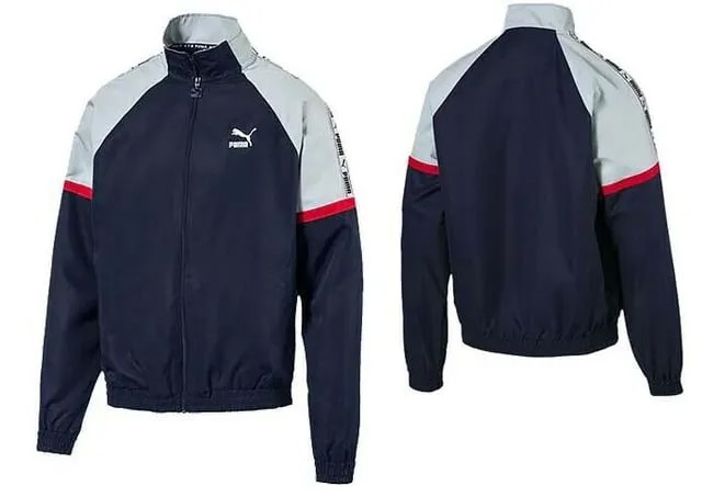 Xtg синяя плетеная спортивная куртка мужское Puma, синий