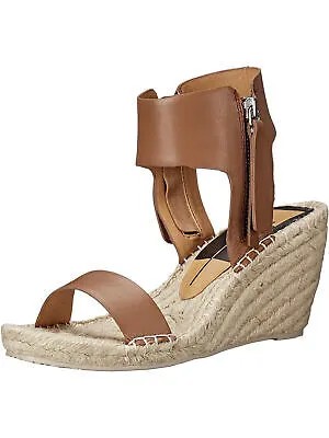 DOLCE VITA Женские карамельно-коричневые кожаные эспадрильи Gisele Toe на танкетке 8.5