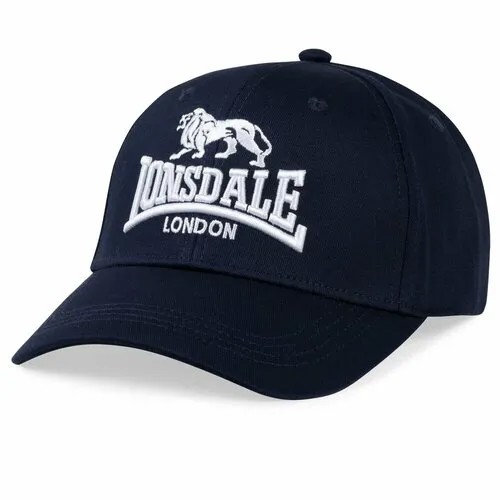 Бейсболка LONSDALE Кепка Lonsdale Salford синяя, размер 56-59, синий