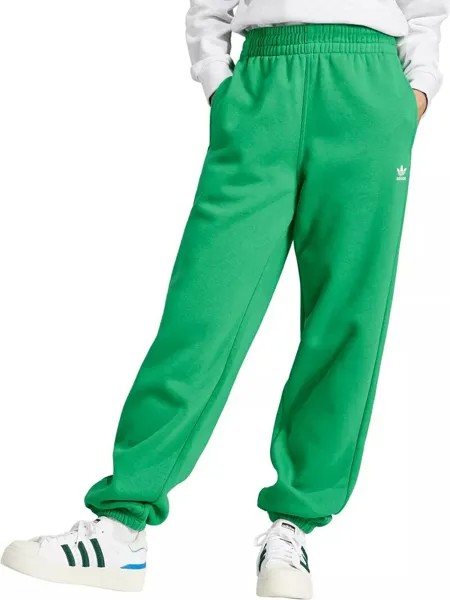 Женские флисовые джоггеры Adidas Originals Adicolor Essentials, зеленый
