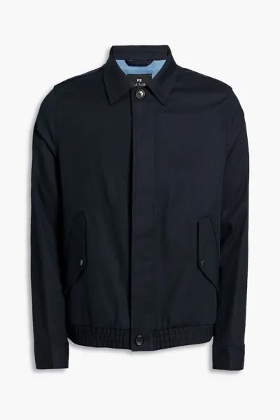 Твиловая куртка Harrington из смесового хлопка PS PAUL SMITH, синий