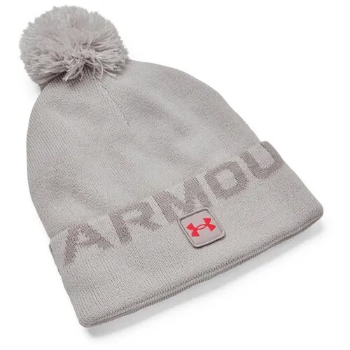 Шапка Under Armour демисезонная, подкладка, размер OSFM, фиолетовый, серый