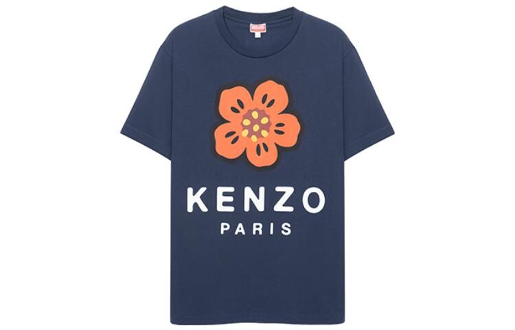 Футболка Boke Flower Series для мужчин, темно-синяя Kenzo, синий