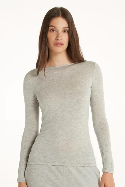 Рубашка с длинными рукавами THERMO BOAT-NECK Tezenis, цвет grigio melange