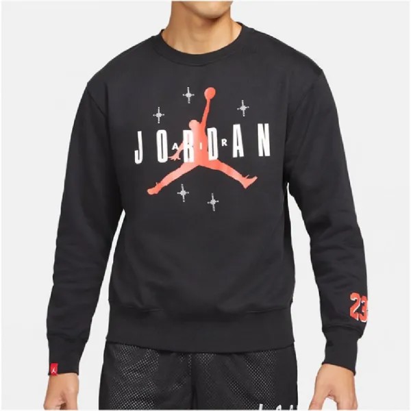 Свитшот Nike, черный/оранжевый/белый