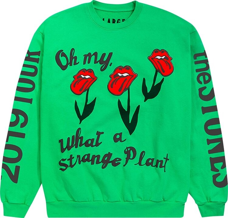 Толстовка Cactus Plant Flea Market Rolling Stones No Filter Tour Sweatshirt 'Green', зеленый