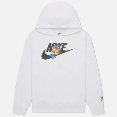 Мужская толстовка Nike Sole Food Burger Fleece Hoodie, цвет белый, размер XXL