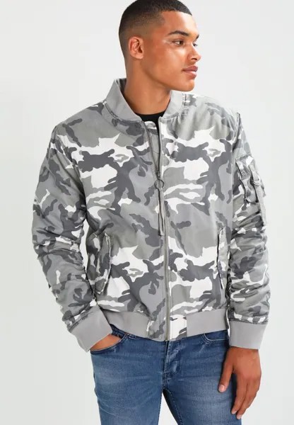 Бомбер Chaquetas Urban Classics VINTAGE CAMO, цвет snow