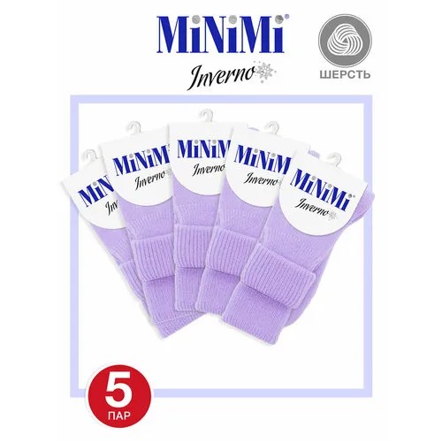 Носки MiNiMi, 5 пар, размер 0 (UNI), лиловый