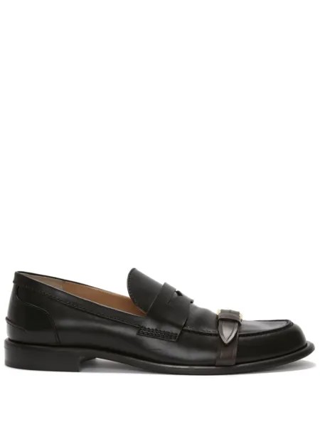 JW Anderson лоферы с пряжкой, черный