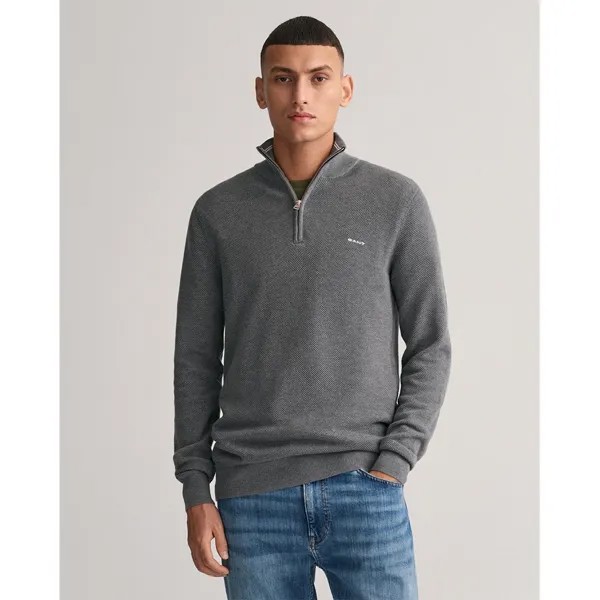 Свитер Gant 8040523 Half Zip, серый