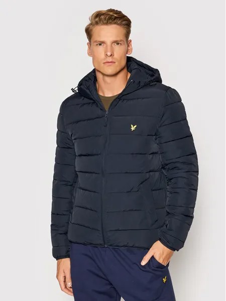 Пуховик стандартного кроя Lyle & Scott, синий