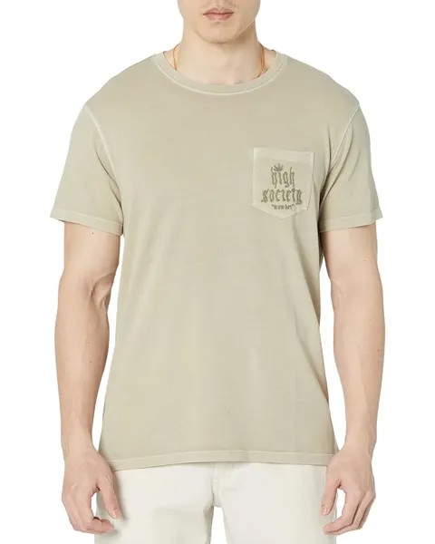 Футболка John Varvatos Short Sleeve Crew Pocket, цвет Fossil Grey