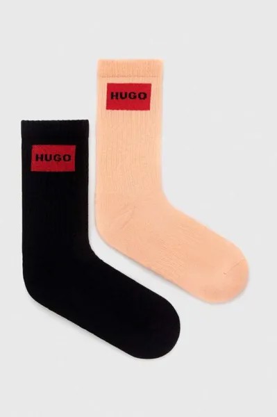 Носки HUGO, 2 шт. Hugo, оранжевый