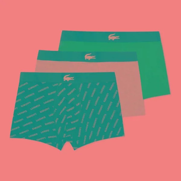 Комплект мужских трусов Lacoste Underwear 3-Pack Boxer Brief Casual комбинированный, L