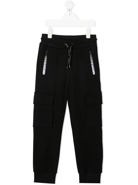 Givenchy Kids спортивные брюки с логотипом