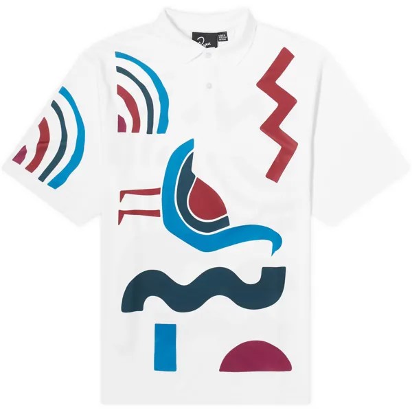 Футболка-поло By Parra Tennis Anyone?, белый