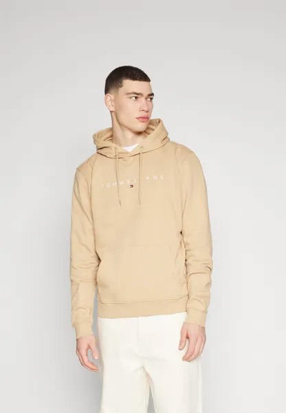 Толстовка Linear Logo Hoodie Tommy Jeans, цвет tawny sand