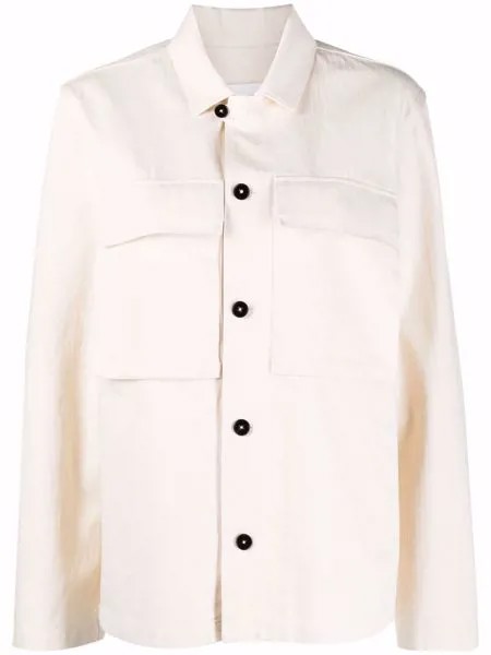 Jil Sander куртка-рубашка с накладными карманами