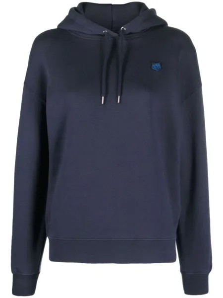 Maison Kitsuné худи с аппликацией, синий