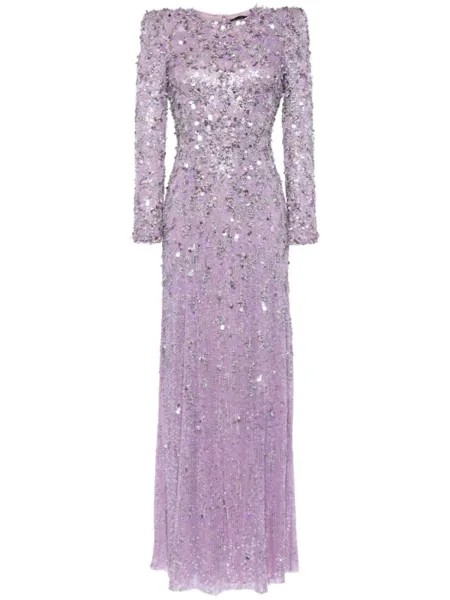 Платье Aurora с пайетками Jenny Packham, фиолетовый