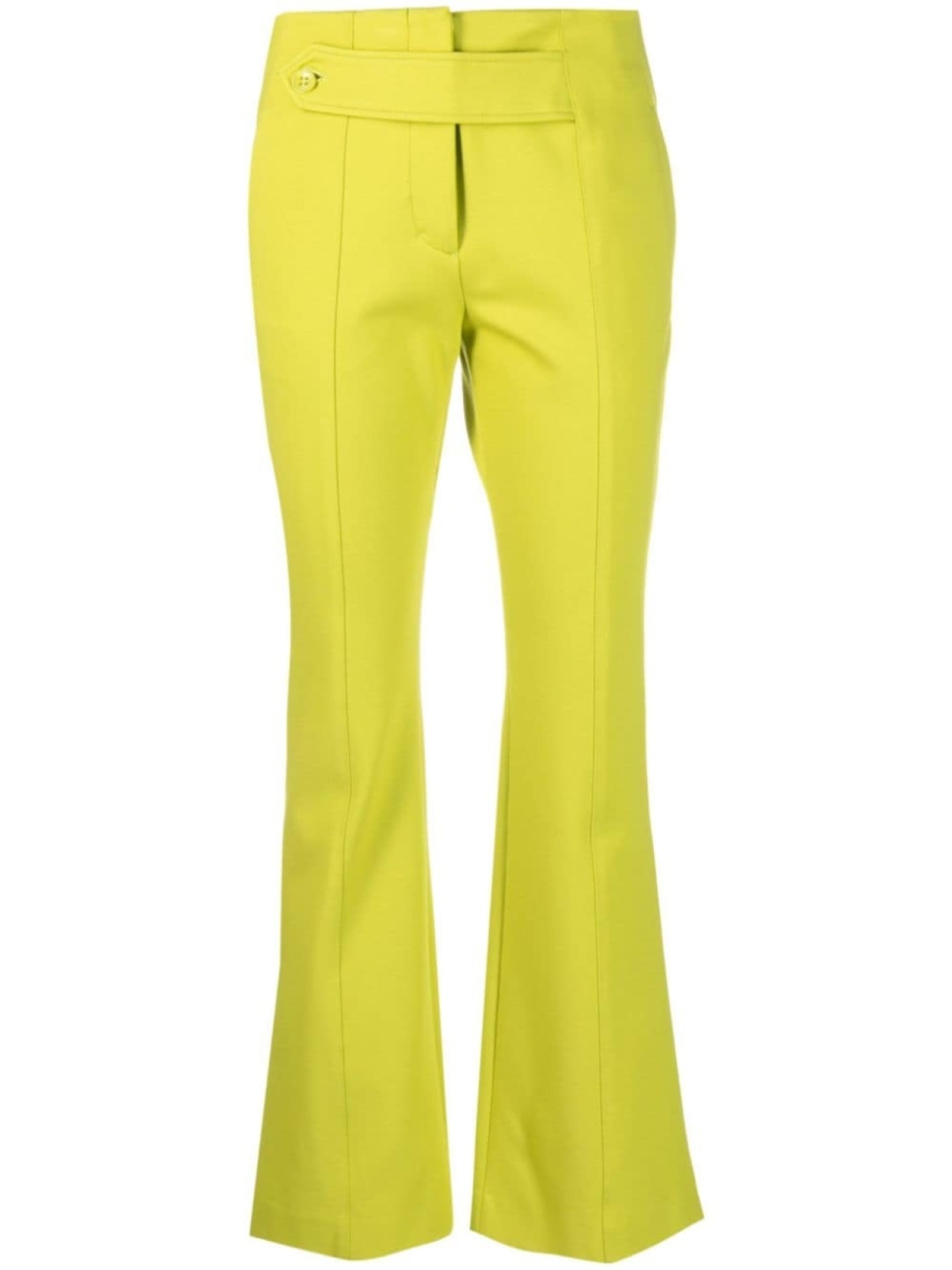Расклешенные брюки со вставкой на пуговице Dorothee Schumacher, зеленый