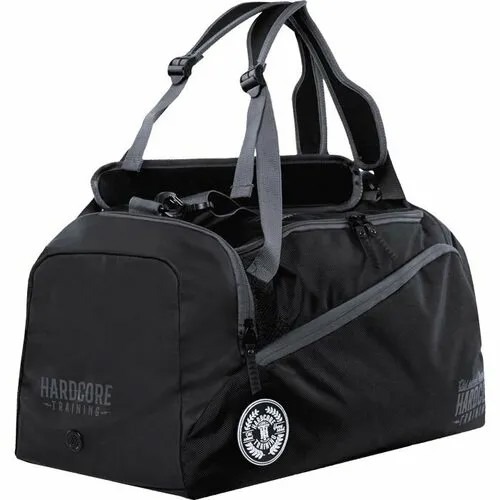 Сумка спортивная HARDCORE TRAINING hctbag020, 27х27, черный, серый