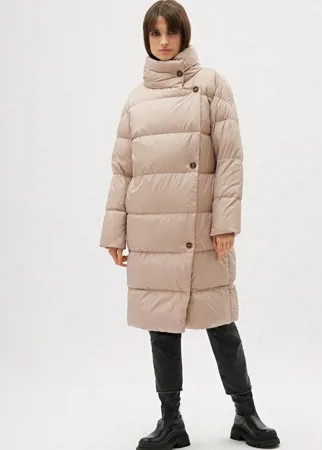 Пуховик женский Consowear WDL 210502 бежевый 50 RU