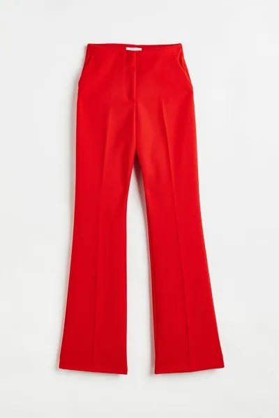 Расклешенные брюки H&M, красный