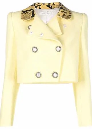 Alessandra Rich укороченный твидовый пиджак