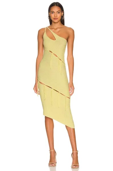 Платье NBD Bianca Alternate Stitch, цвет Butter Yellow