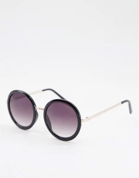 Круглые солнцезащитные очки в стиле oversize AJ Morgan-Черный цвет