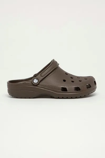 Классические шлепанцы Crocs, коричневый