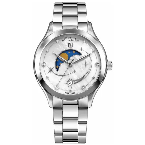 Наручные часы L'Duchen L'Duchen D 837.10.43, серебряный, белый